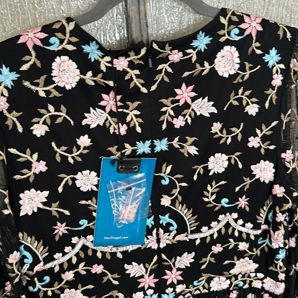 Mac Duggal EMBROIDERED BLOUSON SLEEVE GOWN size 16 $798 Anthropologie - Picture 14 of 15